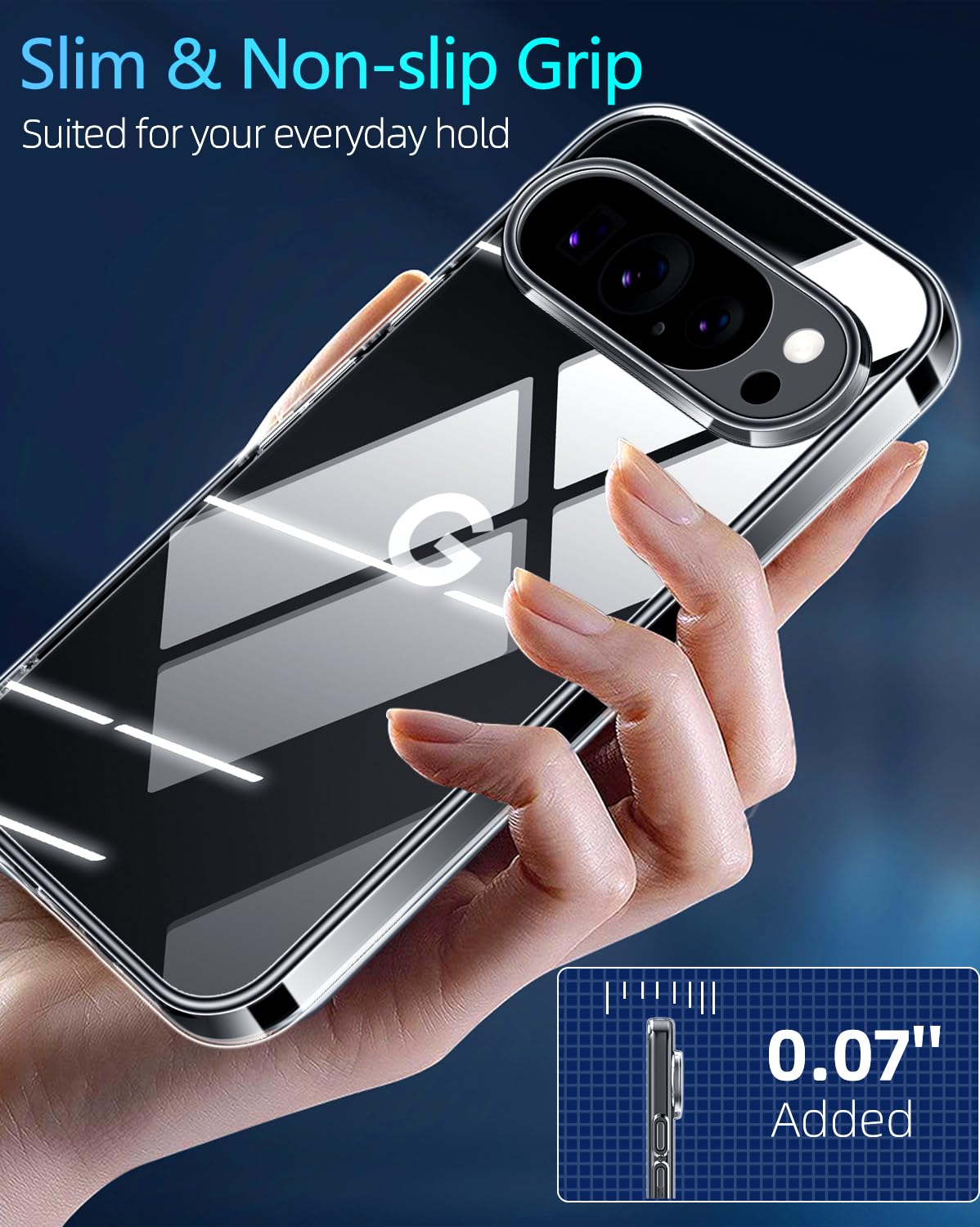 X-level Cover Compatibile con Google Pixel 10 Pro XL, Custodia Trasparente Ultra Slim Sottile e Antigraffio Antigiallo Protezione in Morbida Case per Google Pixel 10 Pro XL-Trasparente