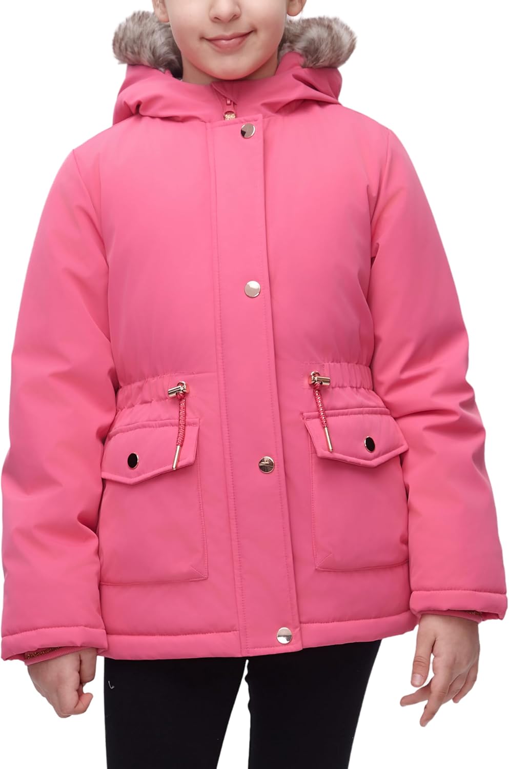 Rokka&Rolla Girls' Water-Resistant Sherpa Fleece Lined Puffer Jacket Winter Parka Coat - Image 2