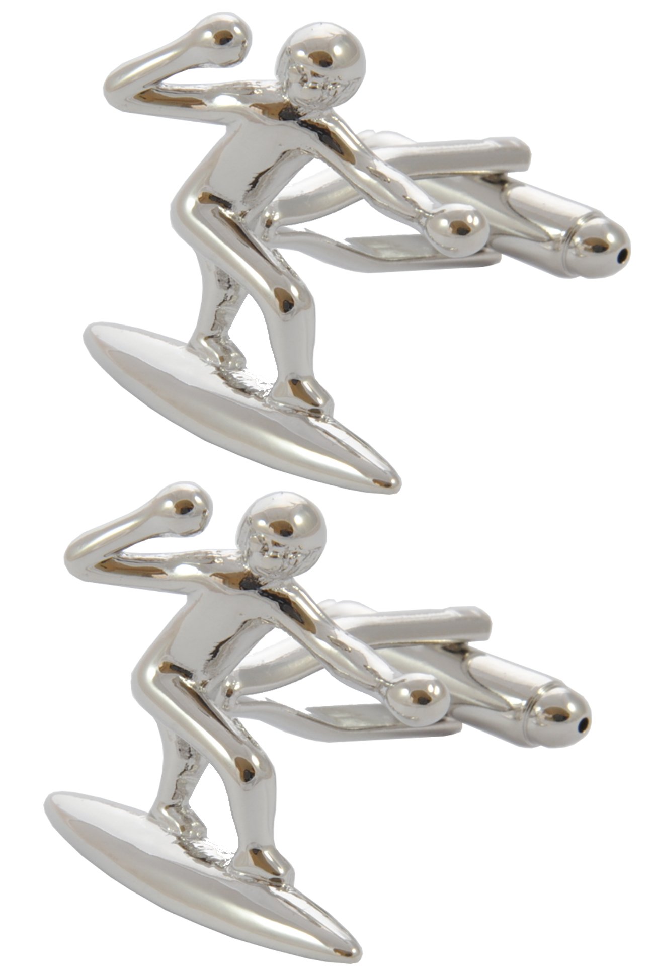 COLLAR AND CUFFS LONDON - Boutons de manchette de qualité supérieure avec coffret cadeau – Boutons de manchette design pour homme – Laiton massif – Sports individuels – Sport personnel unique