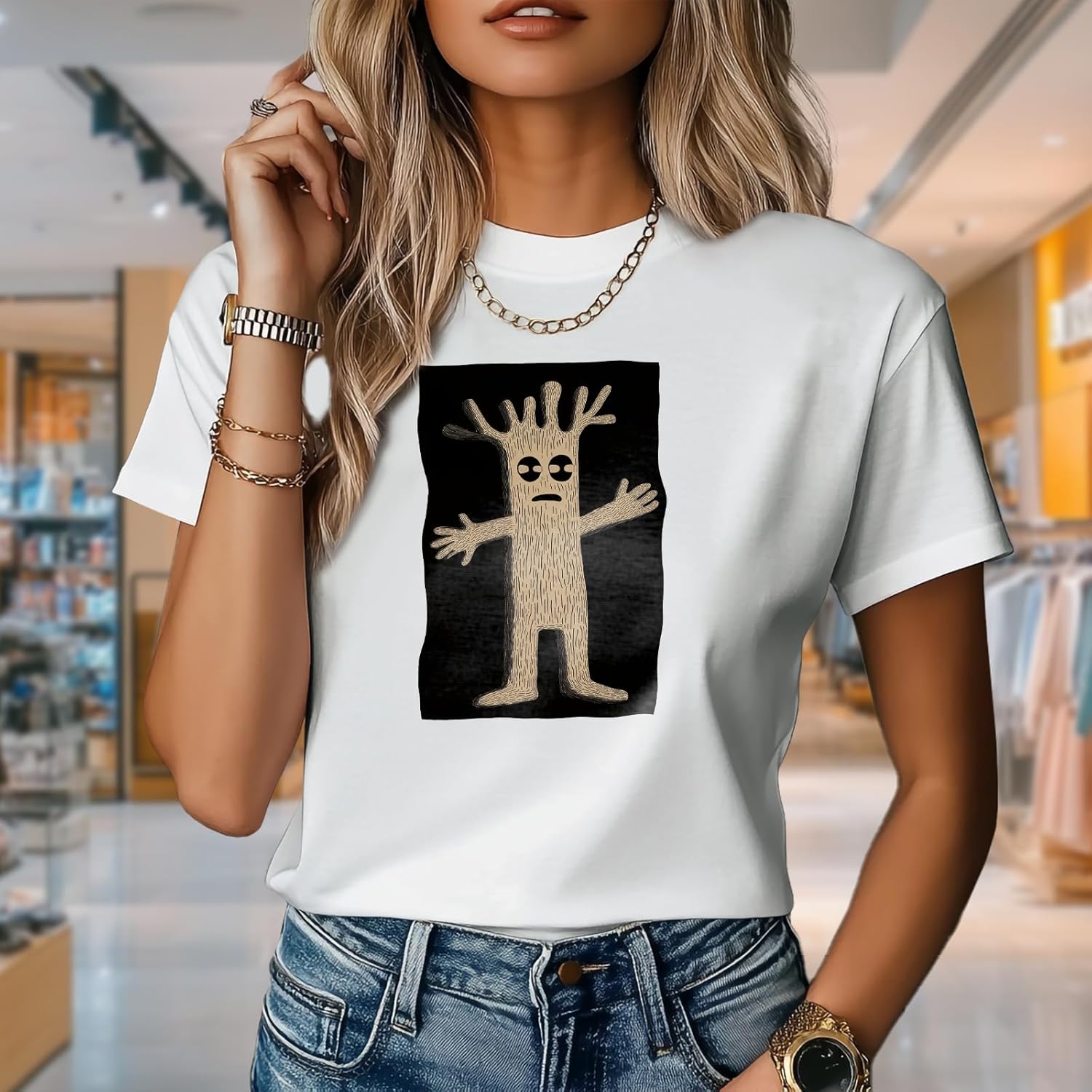 Oversized Summer Shirts for Women Cotton Summer Ladies Tops and Blouses Fashion Pattern Sports Crew Neck Tees - Image 2