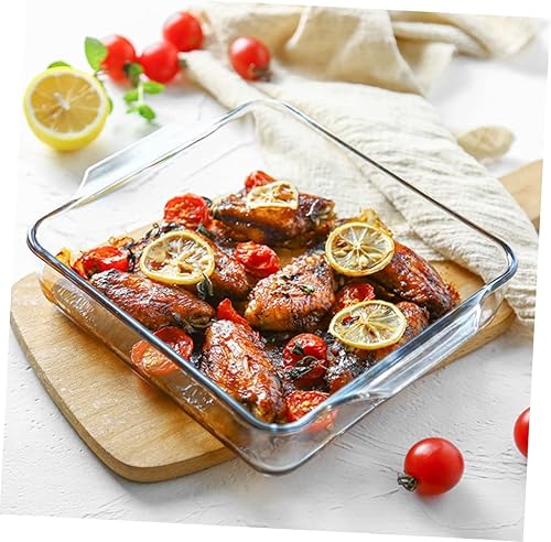 Miniatura 2 de STOBAZA 1 unidad de cena profunda para sartén de vapor, mango rectangular, herramienta de microondas, suministro para hornear, tartas de queso,