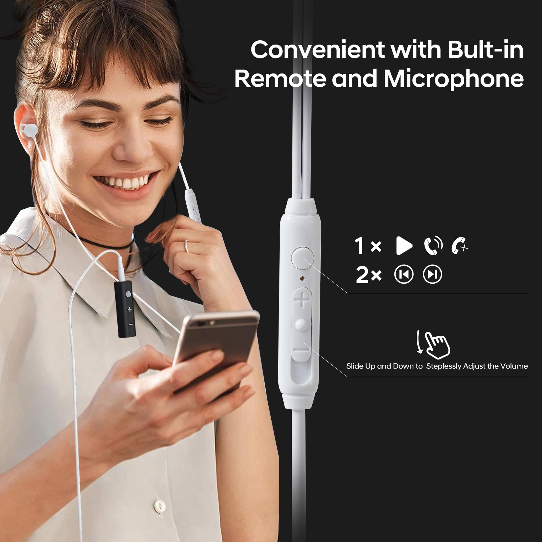 CKG Auriculares para dormir de lado, hechos de silicona con auriculares suaves y sin presión cómodos para dormir de lado, 12 horas de reproducción, Bluetooth multipunto para música personalizada para