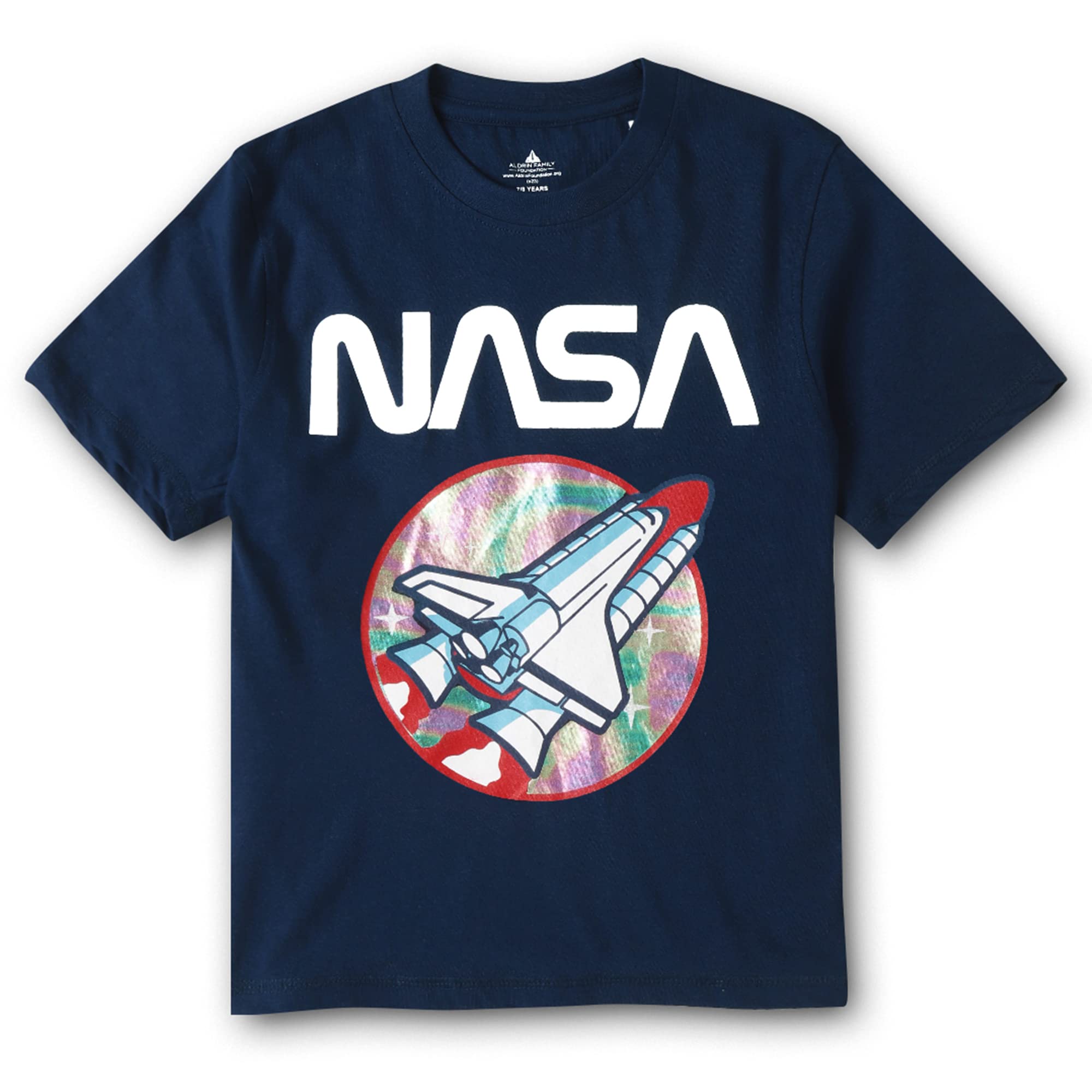 KidsvilleNASA Printed Regular Fit Blue Cotton Boy's T-Shirt
