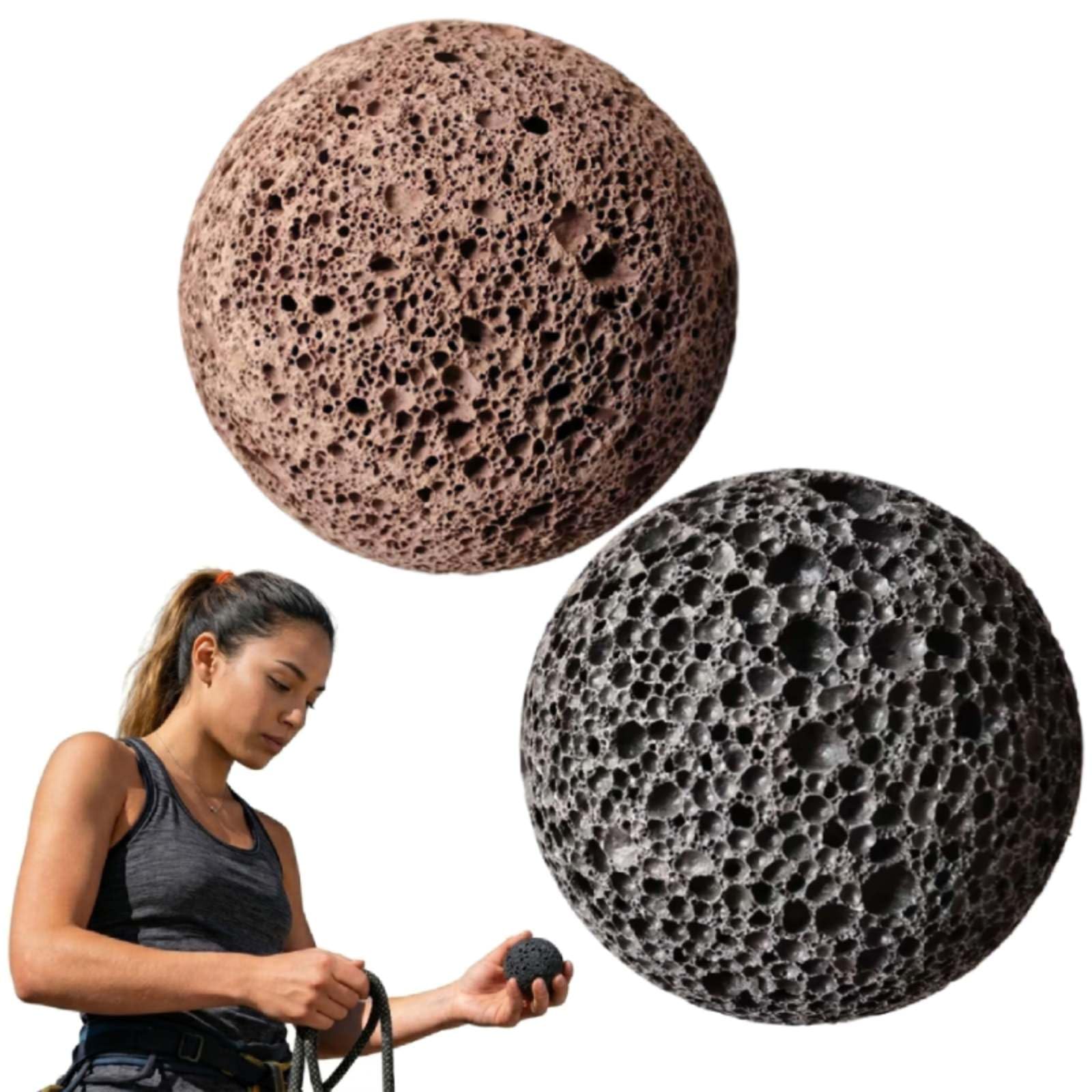 2Pcs Callus Ball for Hand, Moon Grip Ball Callus Rock, Anti-Sweat Grip Strengthener, Skin Conditioning Building Training Fidget, Improve Griip Strength & Reduce Hand Sweat, Grips Trainer for Climbing
