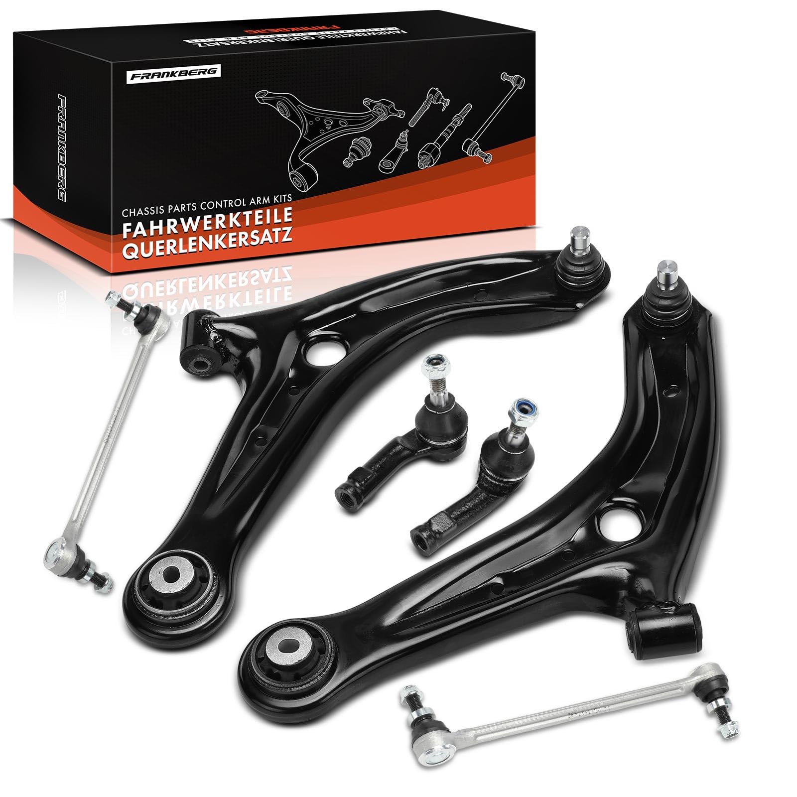 Frankberg 2 bras de suspension + 2 biellettes de barre stabilisatrice