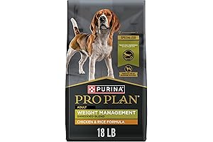 Purina Pro Plan Weight Management Dog Food, Shredded Blend Chicken & Rice Formula