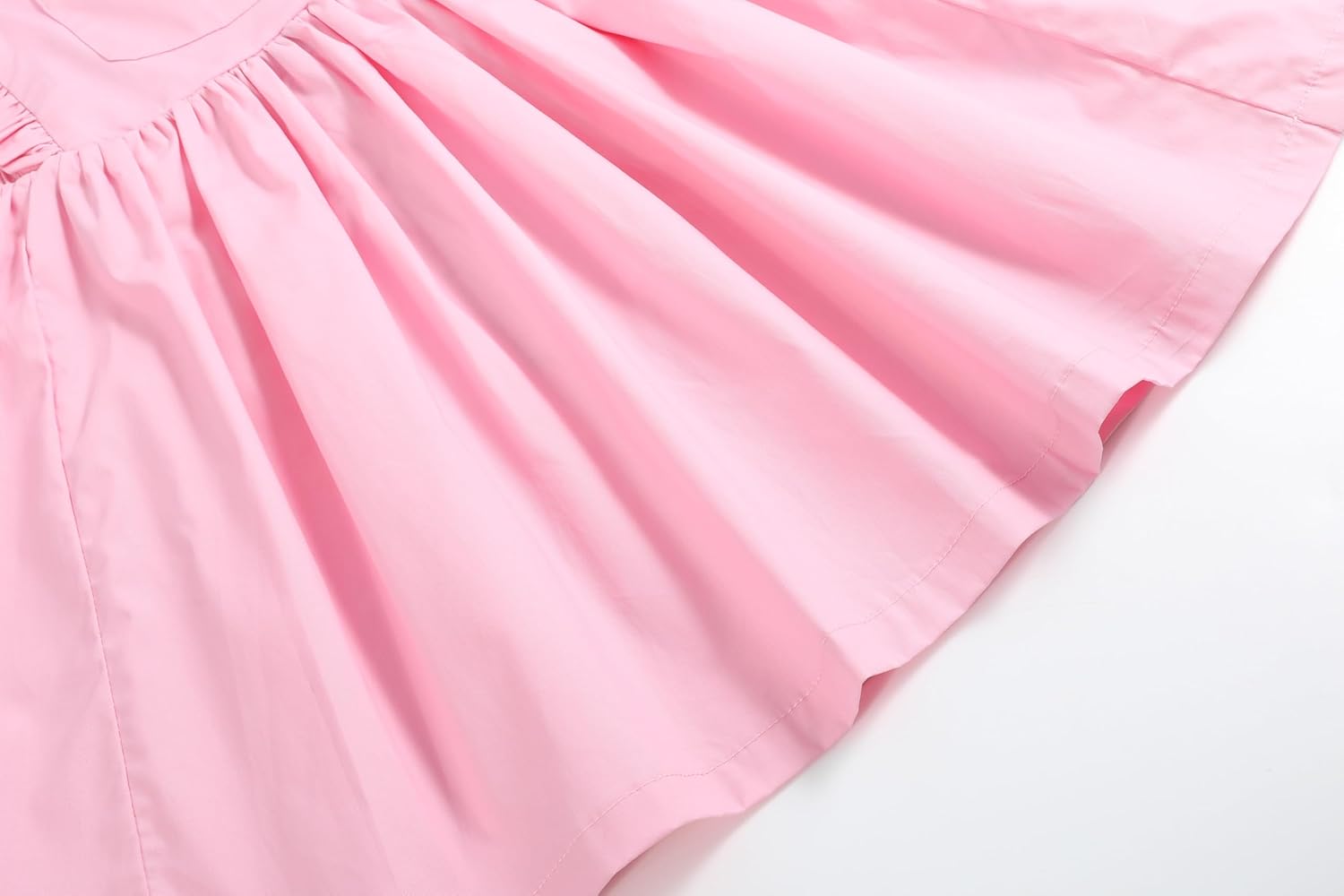Lil cactus Baby & Girls Light Pink Ruffle Jumper Dress