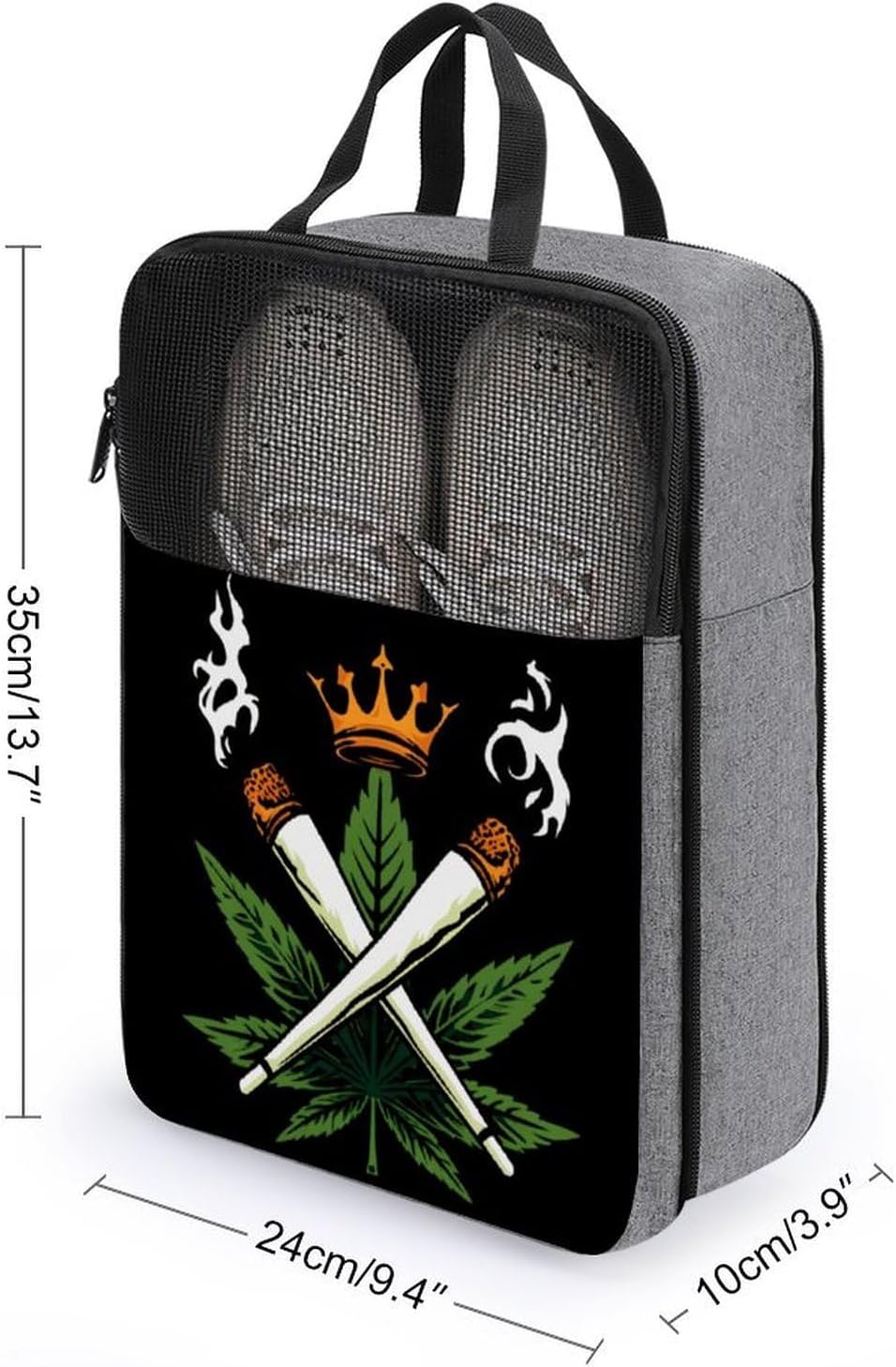 Weed1 with King Large Shoe Bags for Packing with Clear Window Storage Bag for Men Women Travel