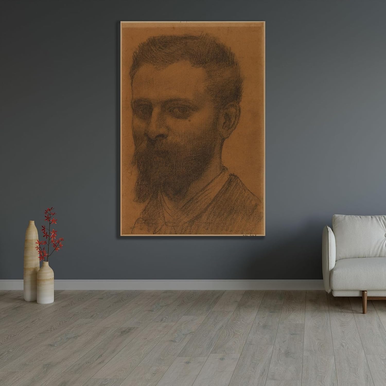 ArtDirect Portrait of Daras Unframed Art Print Giclee Poster by Pierre Puvis de Chavannes - Ready for Framing with Customization Sizes 7x10, 9x14, 14x20, 24x36, 32x48 and 41x60 inches
