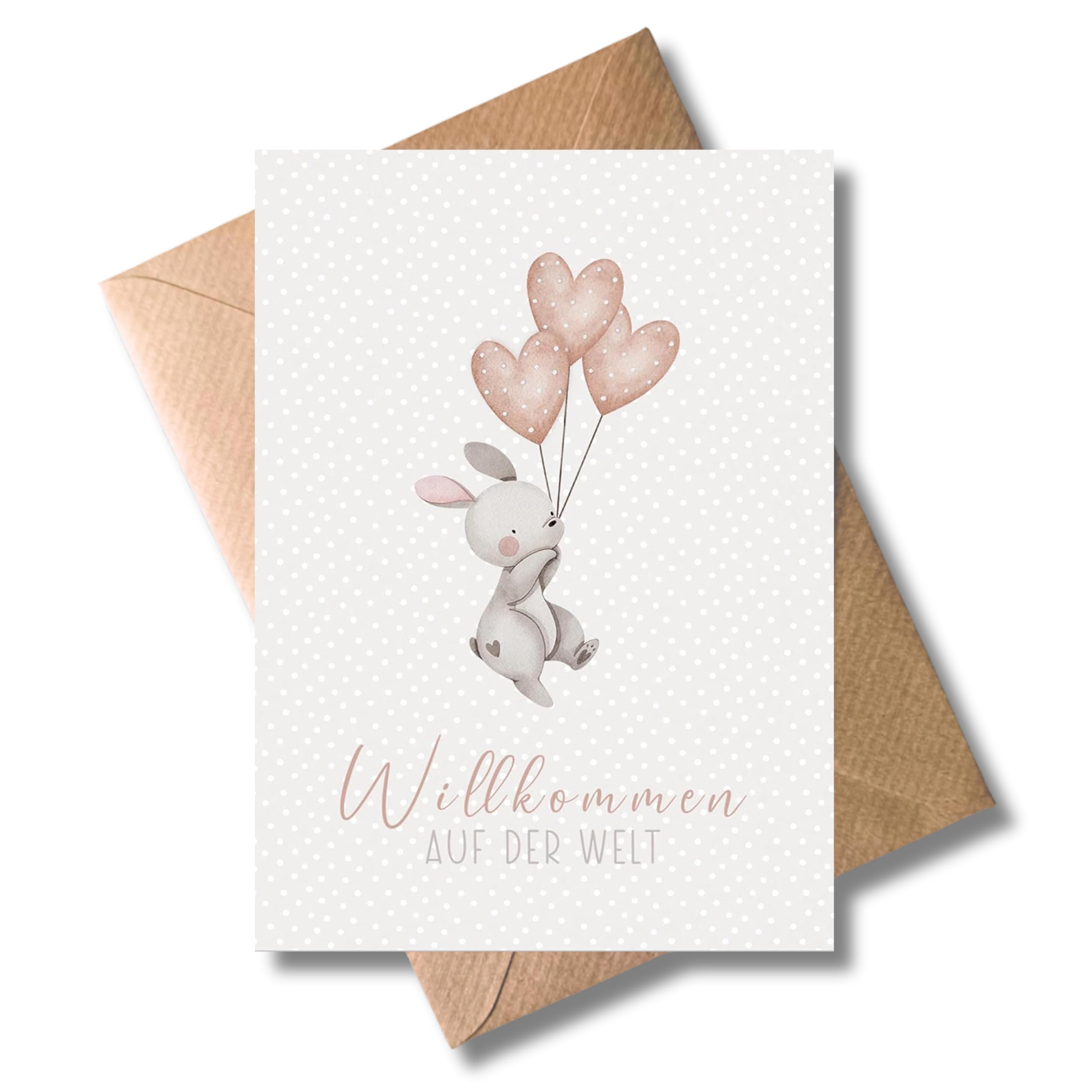 WBdesignz Biglietto di auguri per la nascita Alles Gute Mommy to be con busta, grazioso biglietto regalo per la gravidanza, per la nascita, collega, baby shower (DIN A6