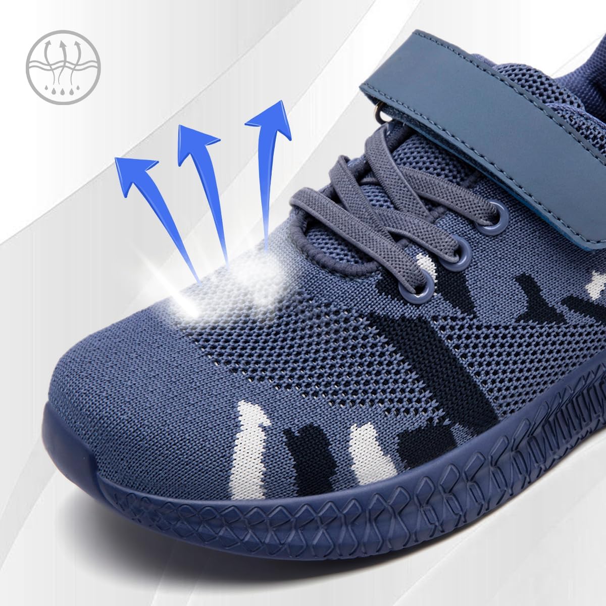 Boys Girls Shoes Kids Walking Running Tennis Sneakers Mesh Breathable Lightweight Casual Non Slip Comfortable for Little Kids/Big Kids