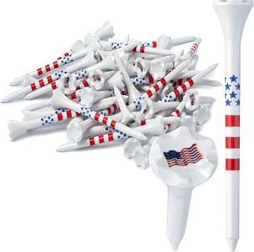 NorthPointe Golf Tees Plastic Combo Length Pack of 50 Includes 40 Count 3 14 Plastic Golf Tees + 10 Count 112 Plastic ShortTees for Irons, Hybrids, Par Threes