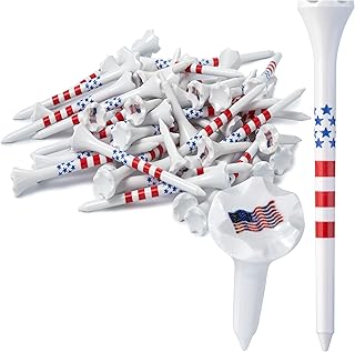NorthPointe Golf Tees Plastic Combo Length Pack of 50 Includes (40 Count) 3 ¼” Plastic Golf Tees + (10 Count) 1½ Plastic ShortTees for Irons, Hybrids, Par Threes
