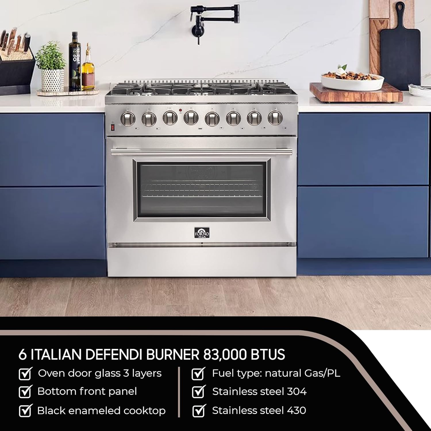 FORNO Galiano Dual Fuel Range Review: Elevate Cooking