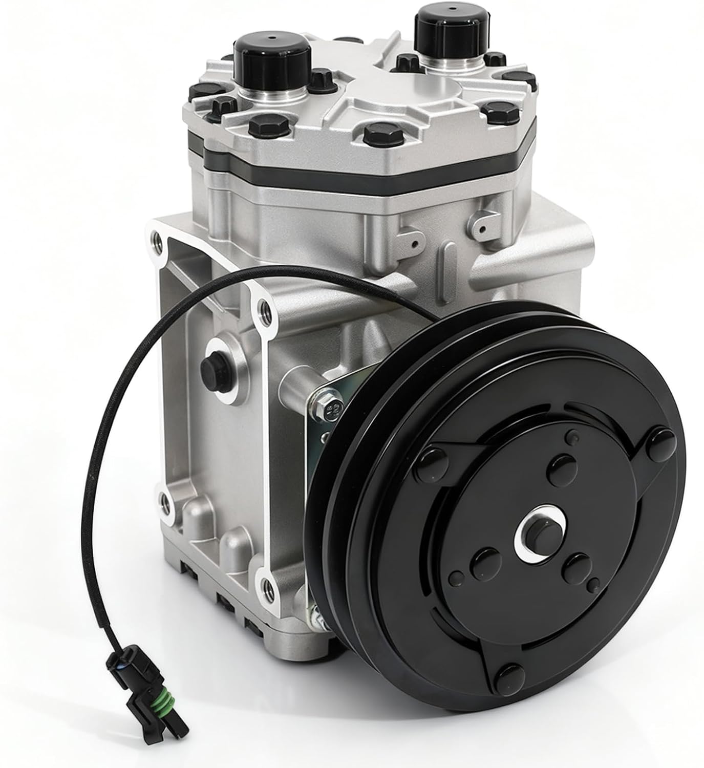 AC Compressor with Clutch Automitive Replacement Air Conditioning Compressor Compatible with Freightliner FL50/M2/FLD series Kenworth T660/T600A Peterbilt Trucks Accessory, Replace # 2502459C91