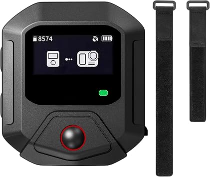 GPS Bluetooth Remote Control for DJI Osmo Action 6/5 Pro/4 Cameras Accessories, 25M Range Camera Controller Smart Bracelet Bicycle Mount for Travel/Outdoors Sports