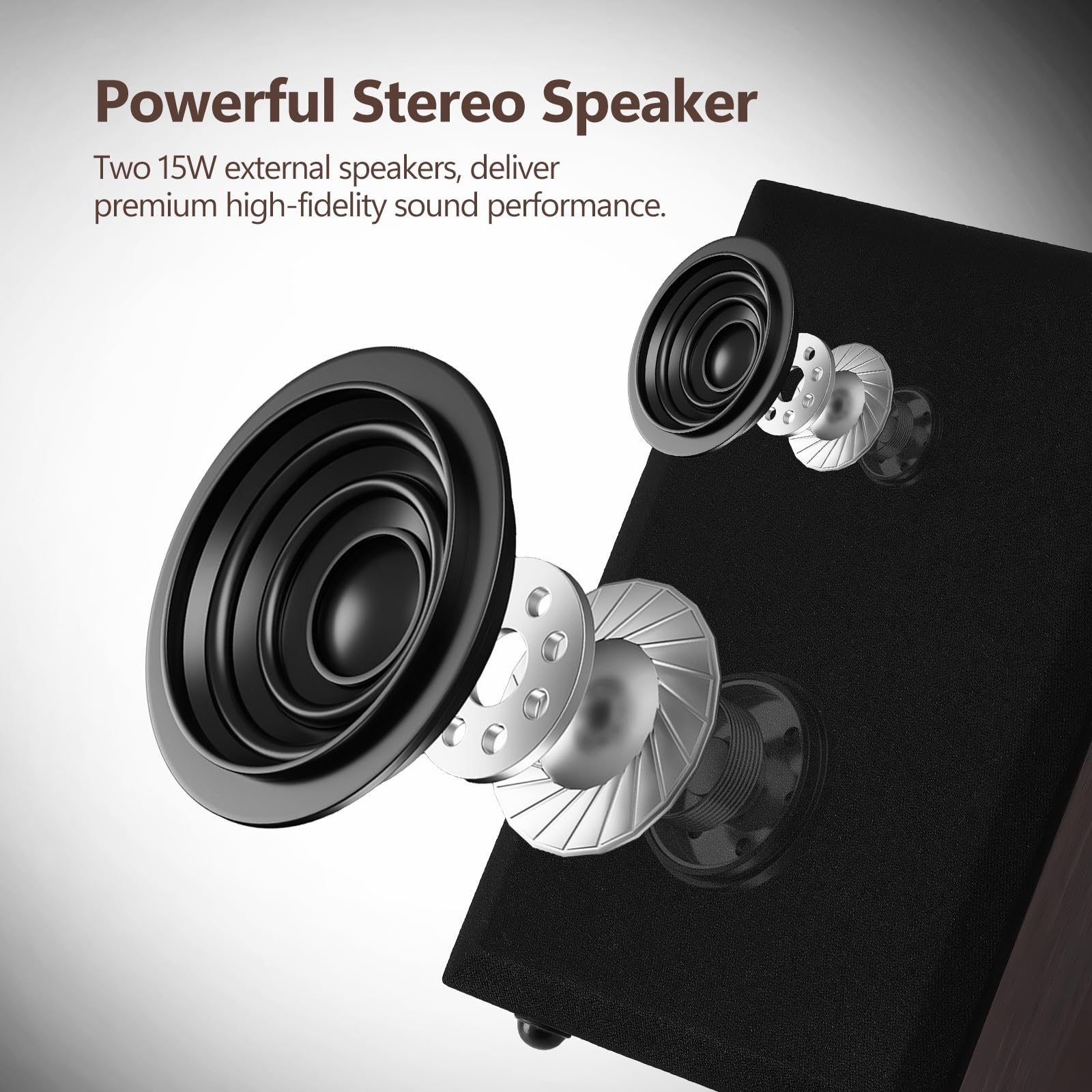 Giradischi Vintage Con Altoparlanti - 3 Velocità, Bluetooth, USB, Conversione Vinile To MP3 - Foto 2