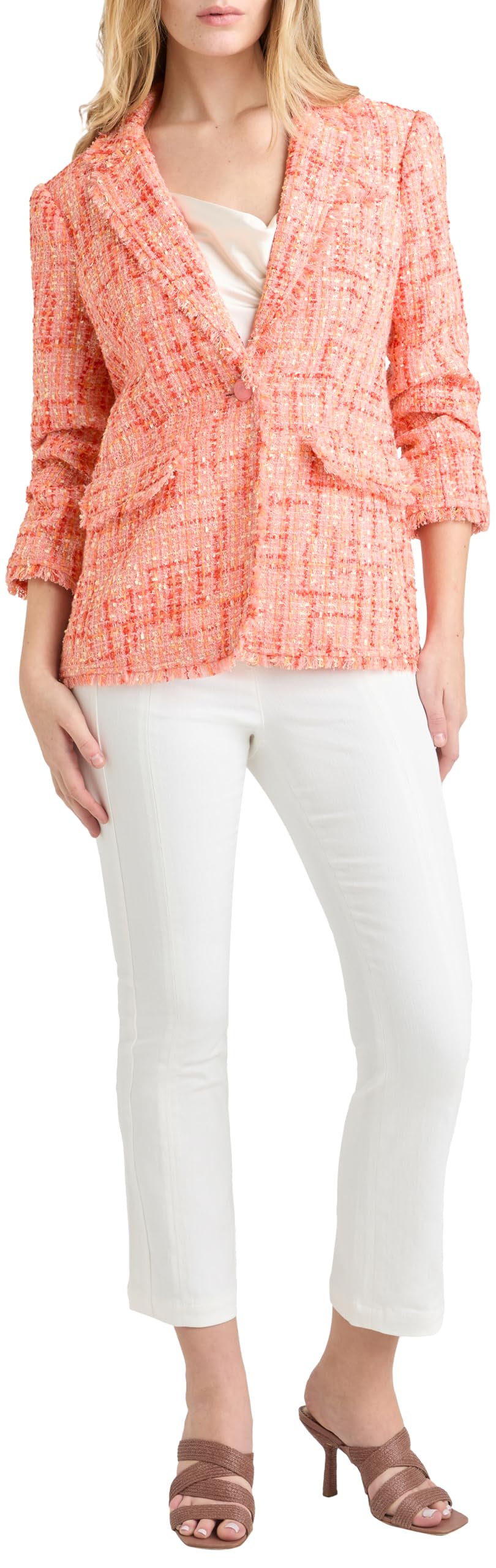 Cinq Sept Womens Lucie Boucle Khloe Blazer