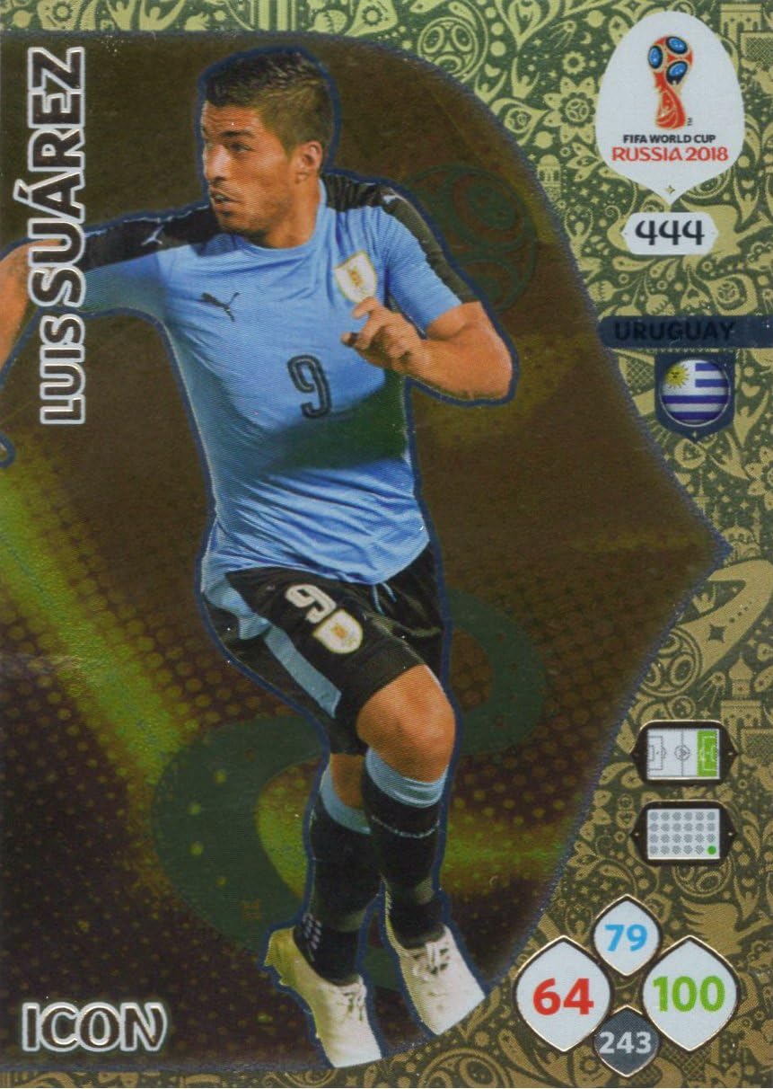 ADRENALYN XL FIFA WORLD CUP 2018 RUSSIA - LUIS SUAREZ ICON TRADING CARD - URUGUAY #444