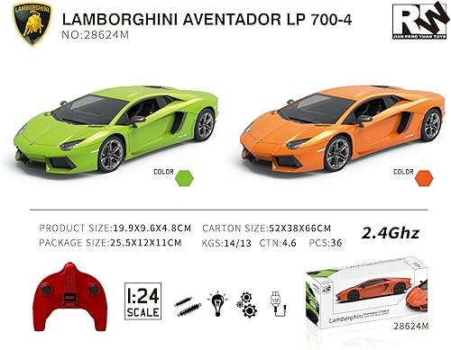 Miniatura 5 de Lamborghini - Automóviles de control remoto con licencia oficial de Lamborghini Sport Racing Hobby Toy Car Modelo RC Auto Regalo para niños y niñas