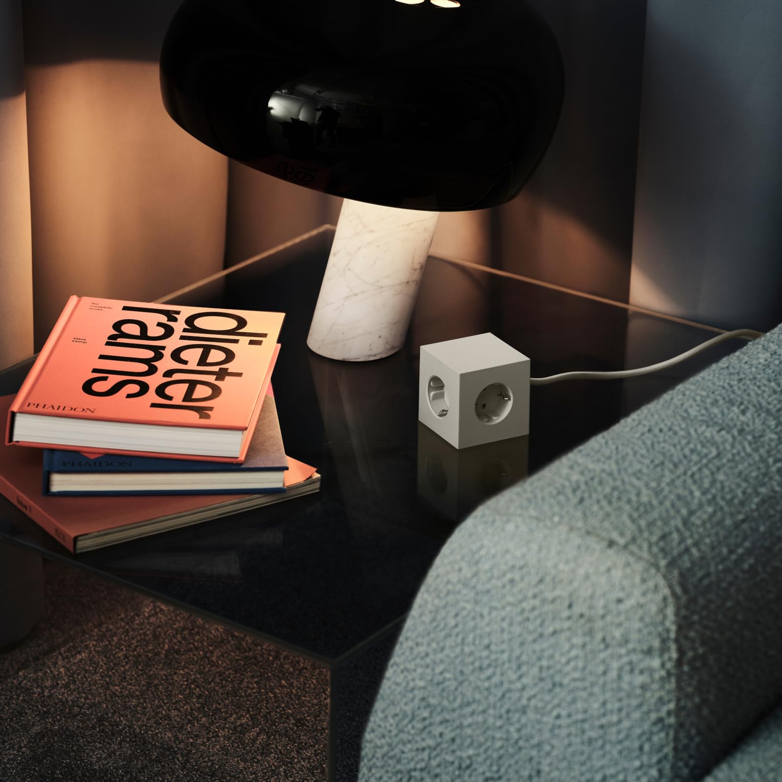 Avolt Square 1 Ciabatta Elettrica Cubo Multipresa, 3 Prese, 2 USB-C 30W | Ciabatta multipresa di design con prese Schuko