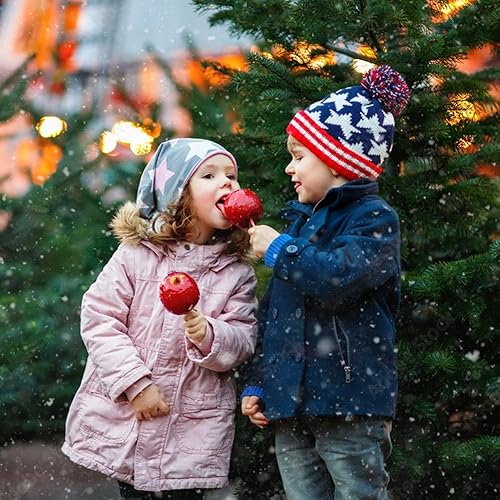 Miniatura 7 de Paquete de 200 palitos y bolsas de manzana, caramelo de manzana, 100 bolsas, 100 palitos, 50 yardas de cinta dorada y plateada con purpurina para