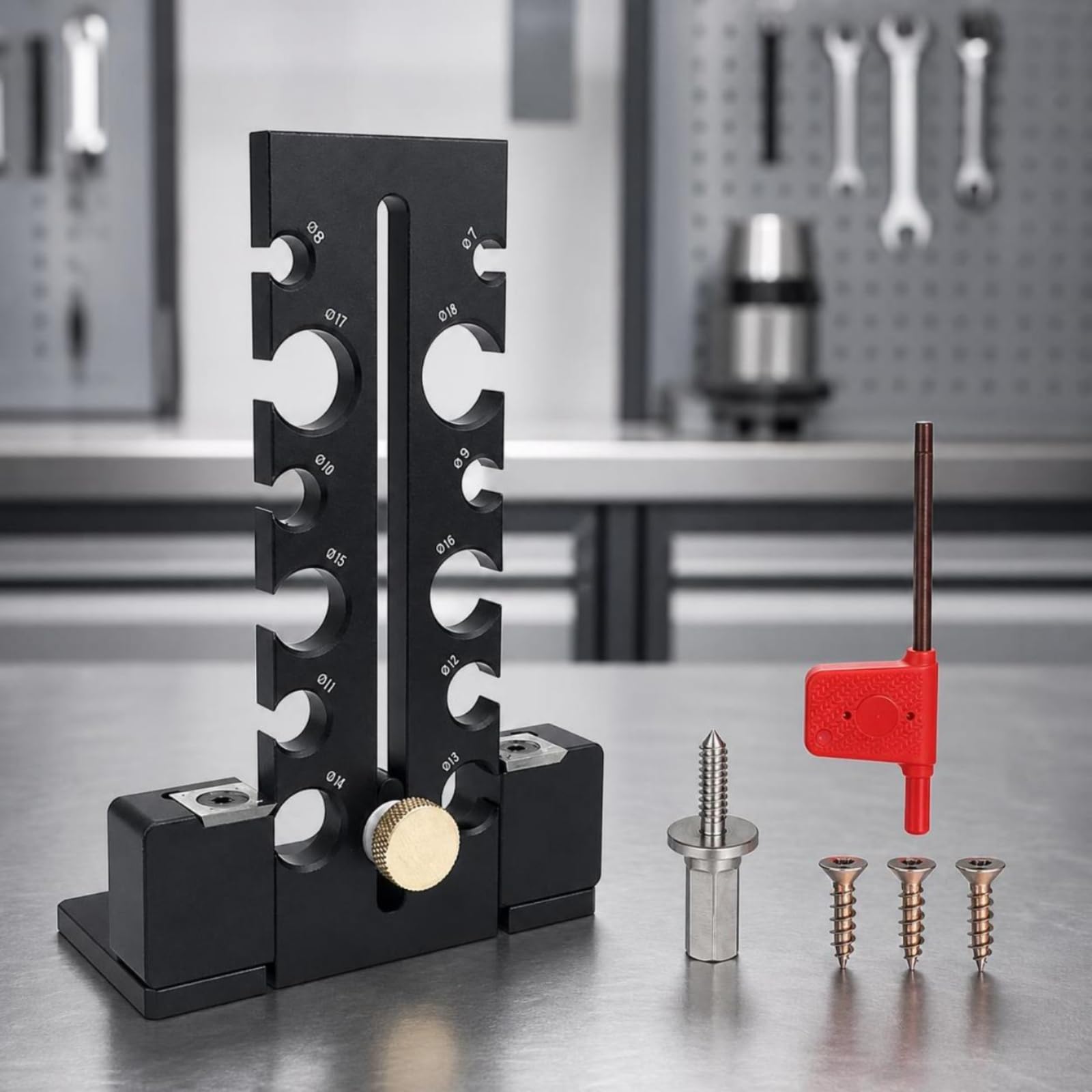 Utensile Regolabile in Metallo per Falegnameria, Bricolage, Nero