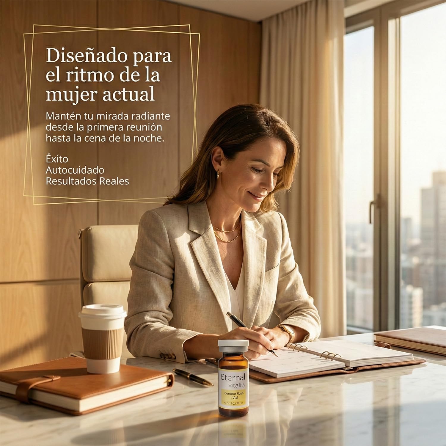 Vial contorno de ojos 5 ml Pack 3 con Péptidos, Ácido Hialurónico y Cafeina ojos. Tratamiento anti ojeras y arrugas finas ilumina, hidrata y reafirma la piel para un efecto quita ojeras instantáneo