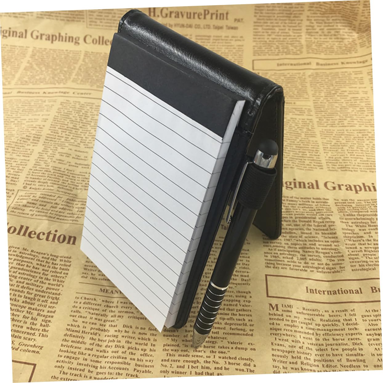 Artibetter 10 Pièces Business Notebook Épais Multifonctionnel PU Portable pour Bureau École Maison Noir