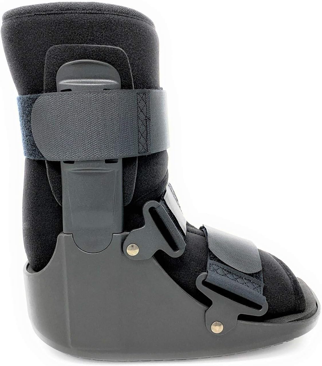 SB SUPERIORBRACES Superior Braces Low Top, Non-Air, Low Profile Medical Orthopedic Walker Boot for Ankle & Foot Injuries, Black (Small)