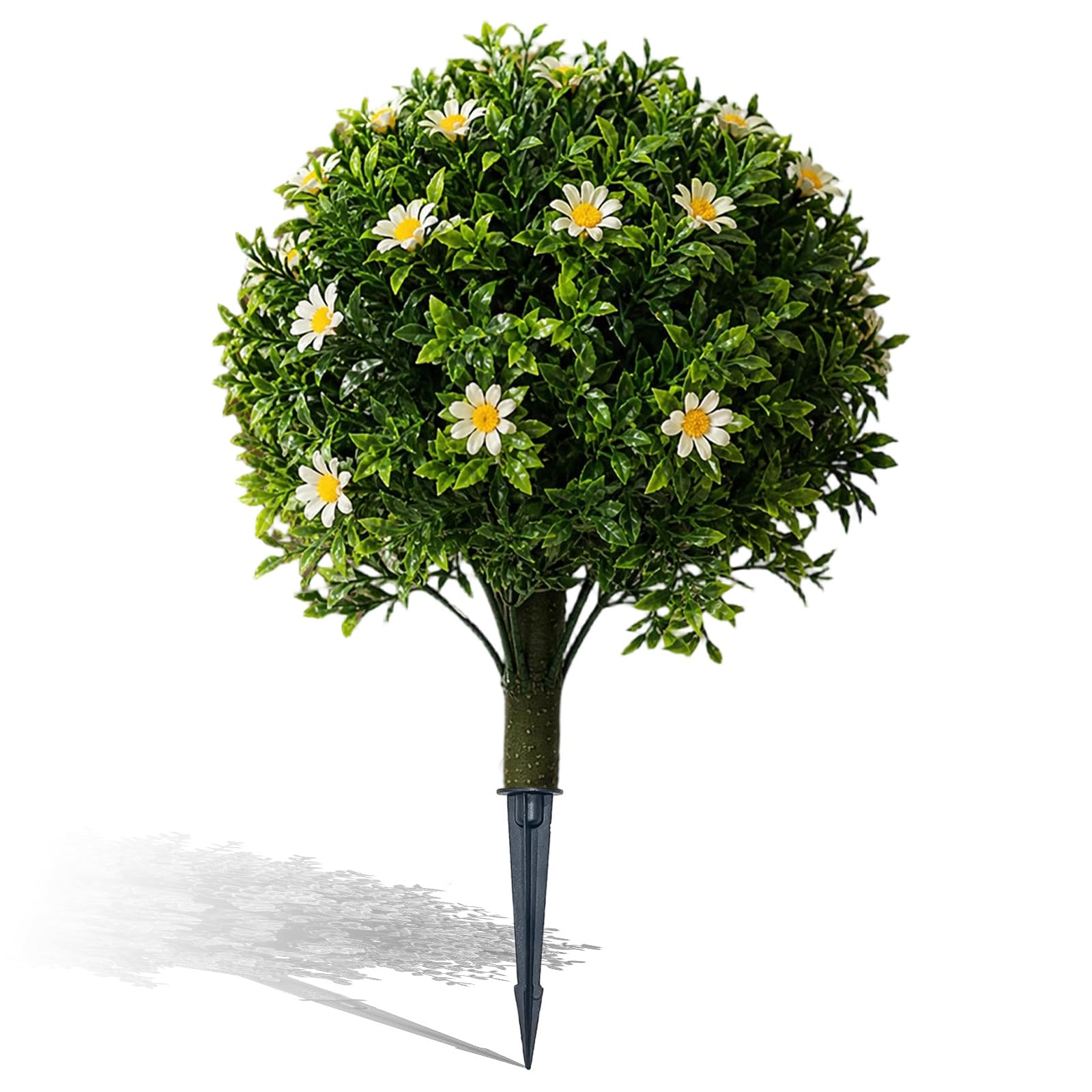 Yibang Artificial Lavender Topiary Ball Tree with Ground Spike (Grün)