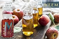 Vista 6 de Gomitas de vinagre de sidra de manzana WEEM - ACV natural, vegano con ácido fólico - Sin gluten - Vitamina B12 - Suplemento premium