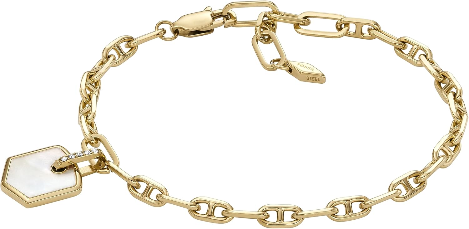 Fossil Women's Stainless Steel Chain Bracelet