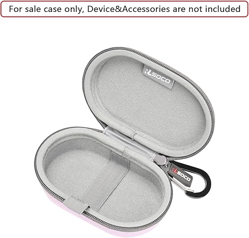 Miniatura 2 de RLSOCO Estuche de transporte para Logitech POPPebble Mouse 2Pebble Mouse inalámbrico con llavero (morado)