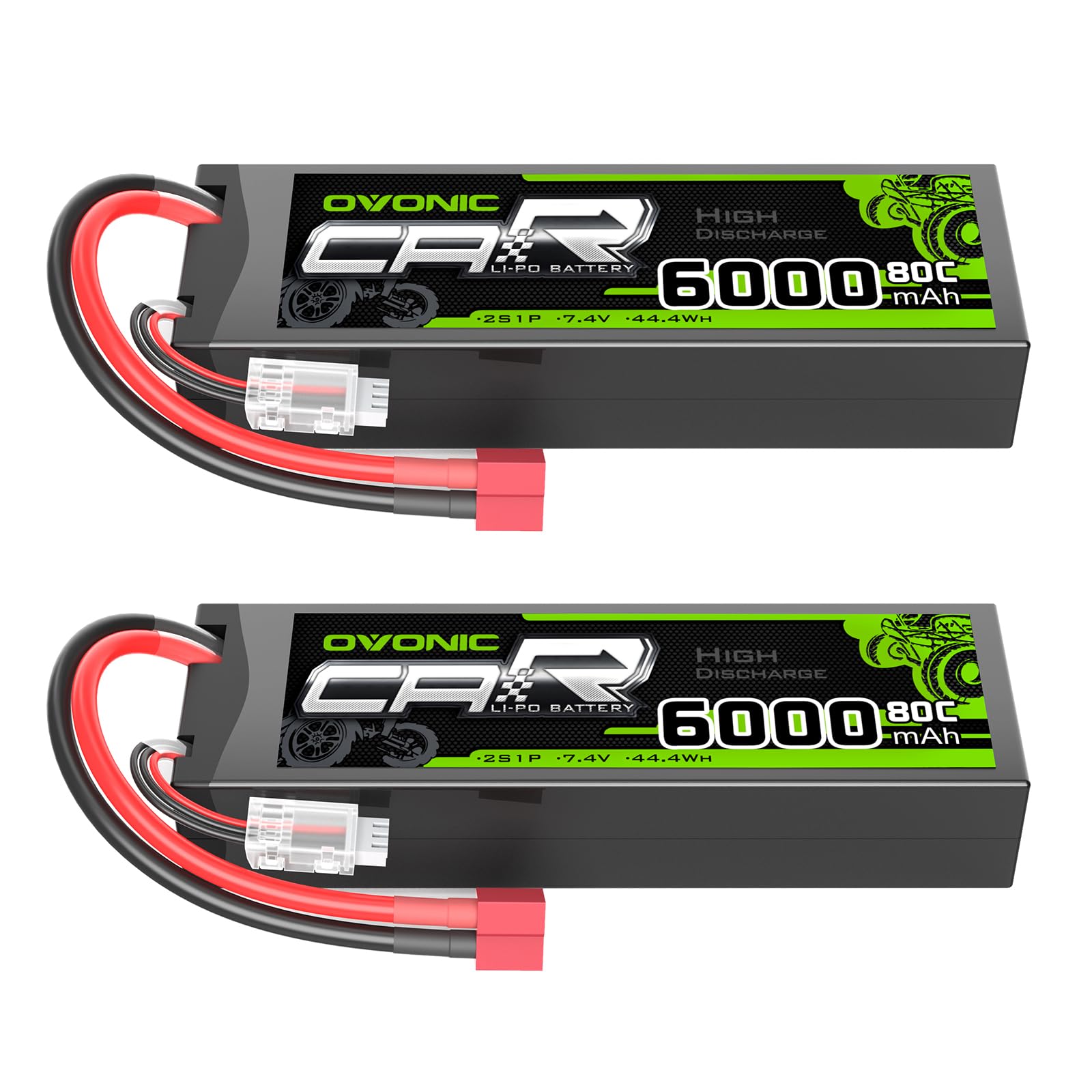 OVONIC 6000mAh 80C 2S 7.4V Hardcase