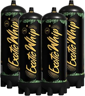 Exotic Whip Cream Chargers - 670G Disposable Nitrous Oxide Tank for Whipped Cream Dispenser - Imported European Quality Whipped Cream Canister