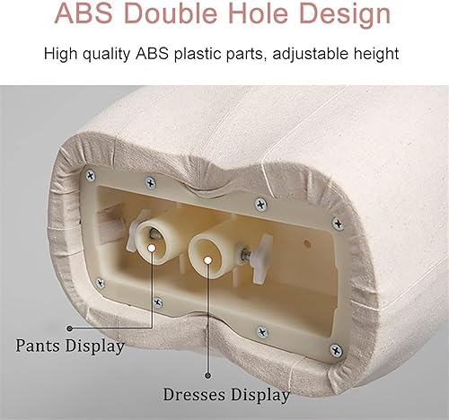 Miniatura 3 de Adult Female Mannequin Torso with Adjustable Height, Wooden Arms & Base, Tripod Stand for Clothing Display(Tripod Stand1,Small)