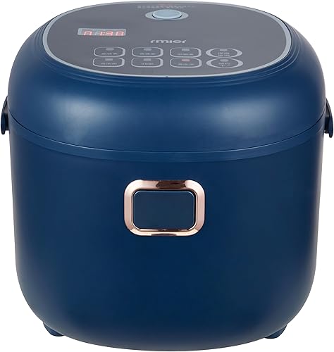 AMIEROUS Mini olla arrocera de 12 V24 V, olla arrocera portátil de viaje de 2 litros para automóvilcamión, olla arrocera pequeña con bandeja de