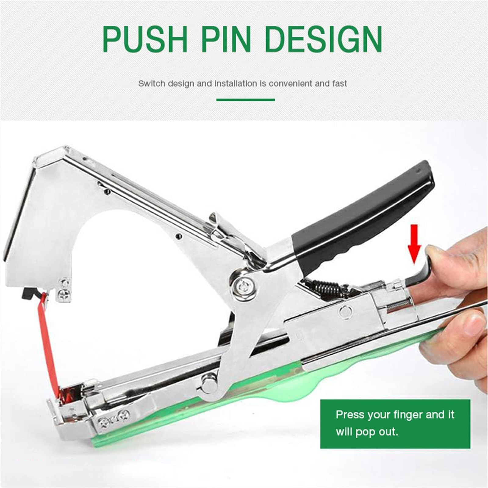 Máquina Atadora, Herramienta manual for atar árboles de jardinería con 10 rollos de alambre, máquina portátil for atar viñas