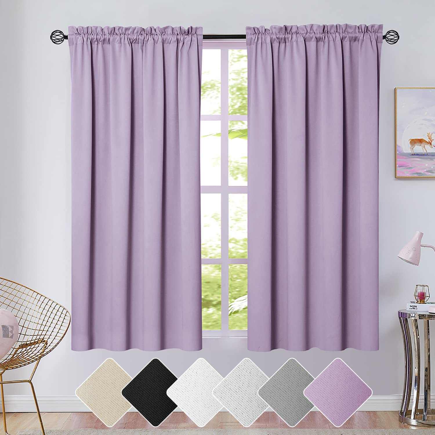 Lavender Nursery Curtains