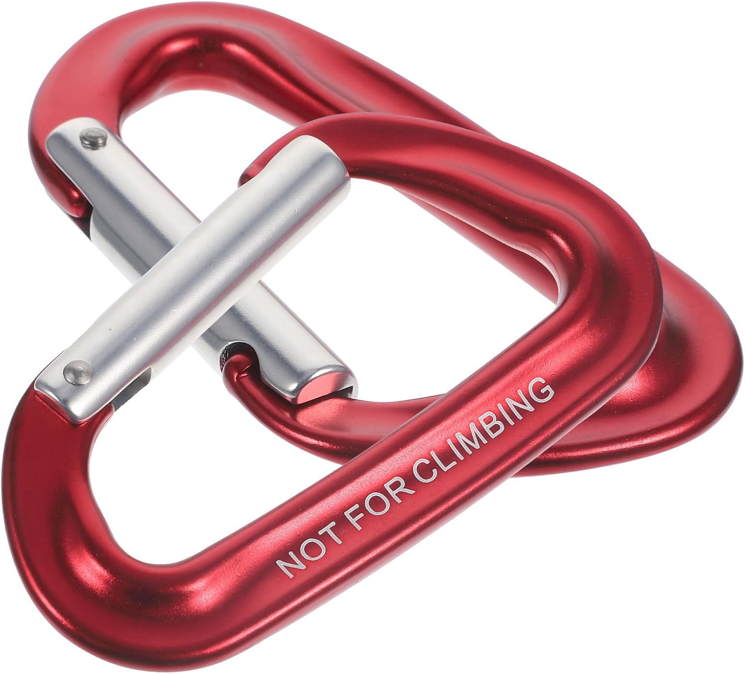 UKCOCO 2pcs Multi-Functional Camping Aluminum Hooks D Shape Buckles with No Edge Rustproof Design for Hiking and Fishing Outdoor Activities