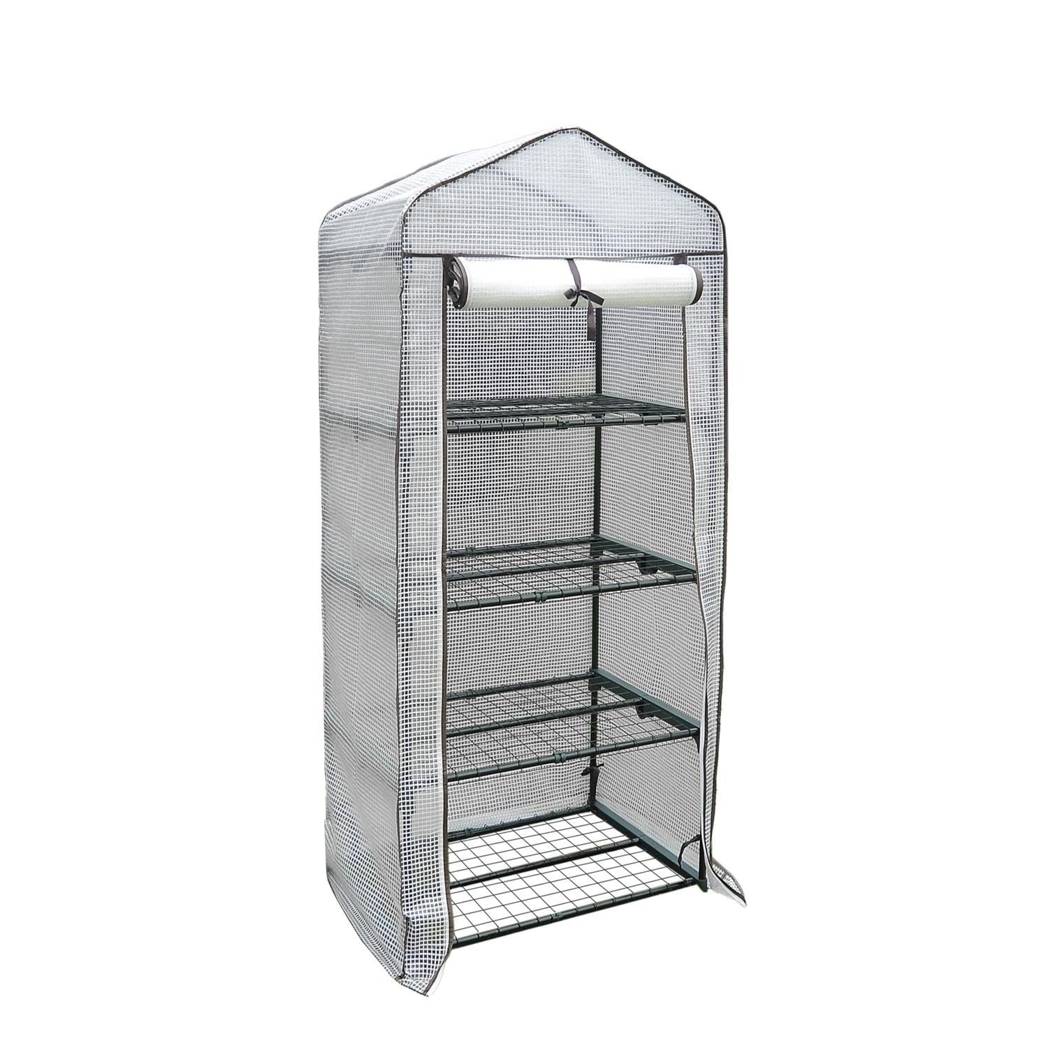 SERRA CON COPERTURA PVC 4 RIPIANI cm 69X49X157 CM