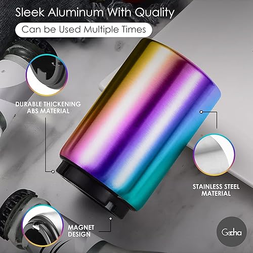 Miniatura 4 de GOCHA  Abrebotellas magnético con receptor automático de tapas  Abrebotellas de cerveza y soda de acero inoxidable de alta calidad  Diseño de empuje