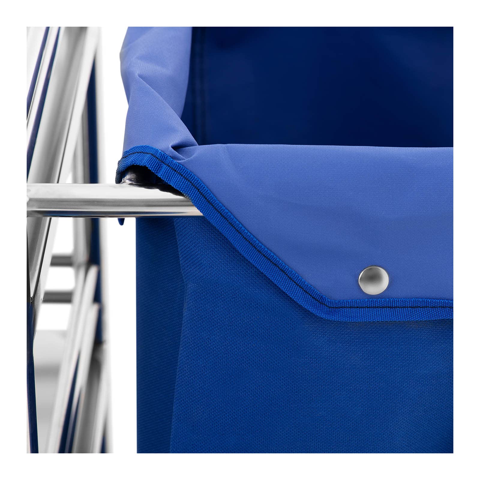 Steinberg Systems SBS-LF-139 - Carrello per la biancheria, 3 ripiani, 50 kg, in acciaio inox, con ruote, in metallo con ruote