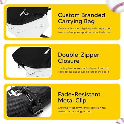 Miniatura 4 de Easy Play Deportes y aire libre, niños y adultos  Juego de bolsas de base de goma  Béisbol, Kickball, Tee Ball, Wiffle Ball  Práctica, patio