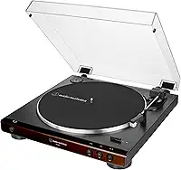 Toca-Discos Vinil Audio-Technica Automático AT-LP60X-BW, Marrom, Bivolt 120/240V
