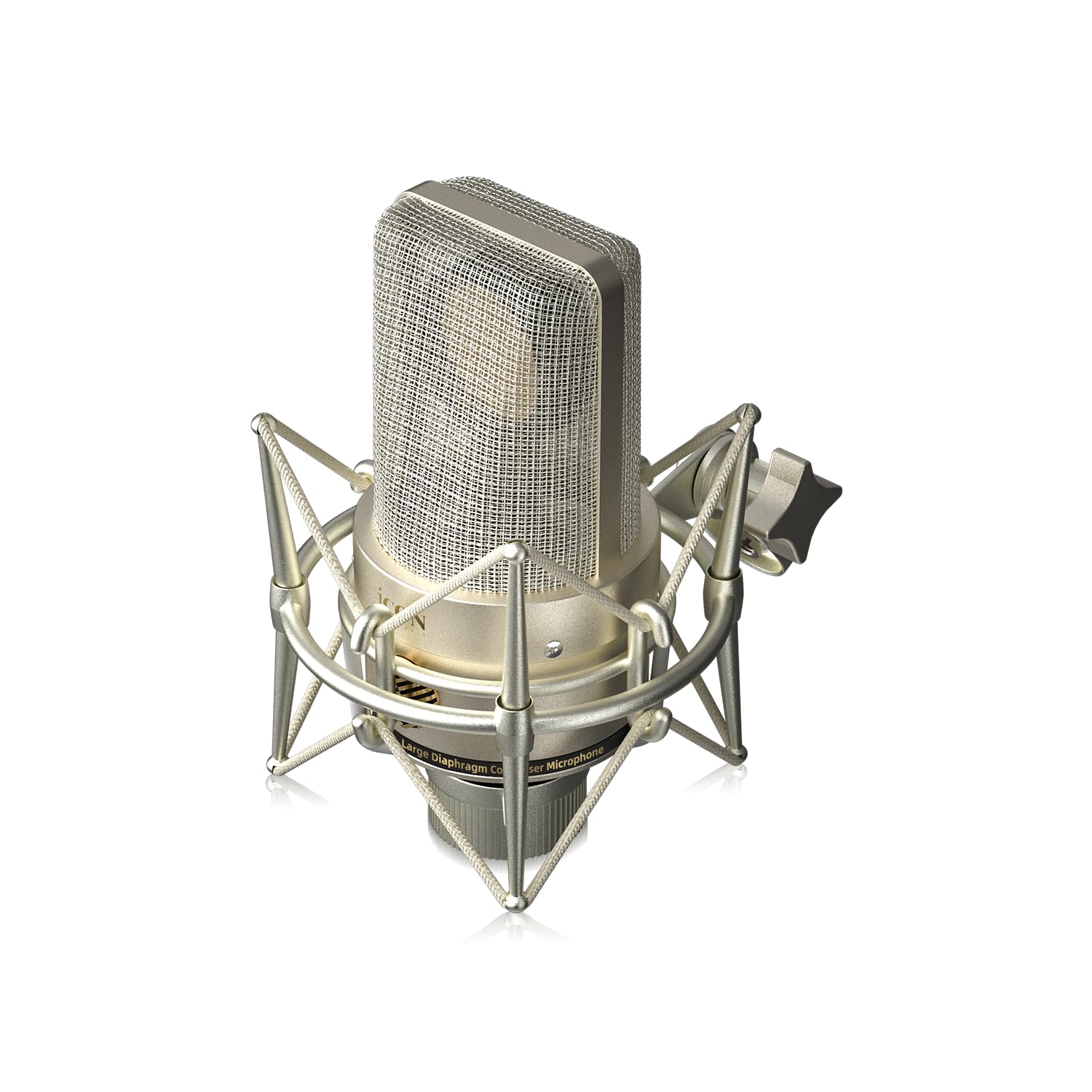 iCON Microfono a condensatore Pro Audio Space 103 con connettore XLR, diagramma polare cardioide, 20 Hz-20 kHz, gamma dinamica 123 dB, 8 dBA auto-rumore