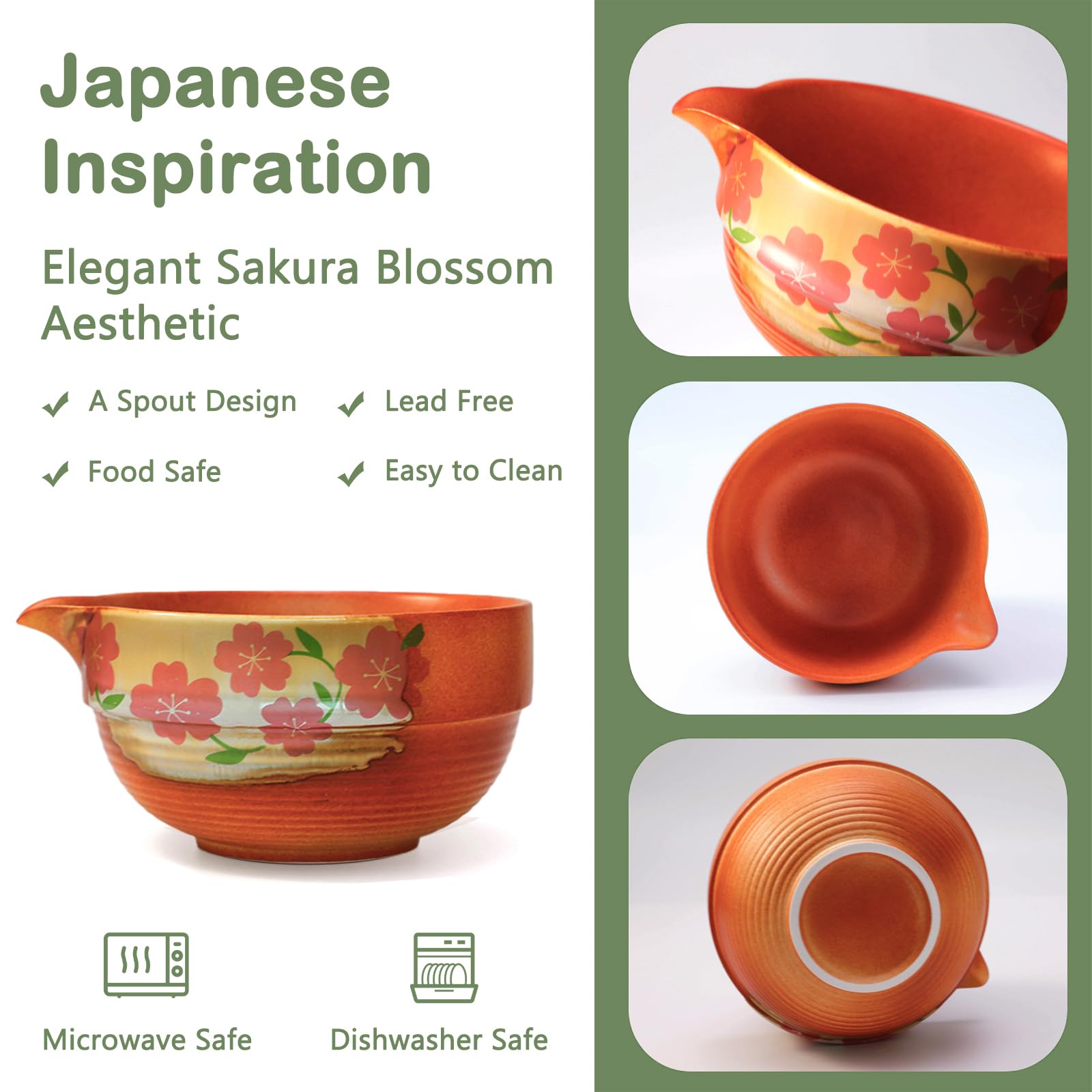 Amazon.com: KOIMYSA Matcha Whisk Set With Cherry Blossom Design