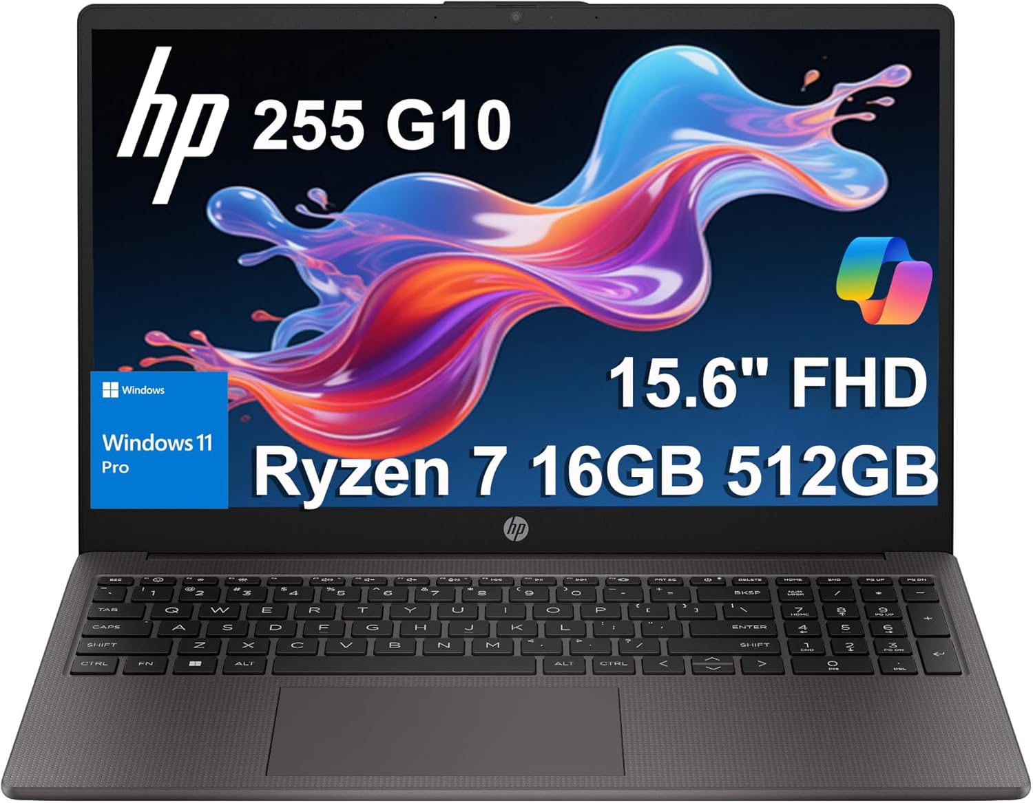 HP 255 G10 Business Laptop (15.6″ FHD Anti-Glare, AMD Ryzen 7 7730U (> Intel i7-1355U) 16GB RAM, 512GB SSD) for Home, Student, Military Grade, Webcam w/Shutter, Numeric Keypad, Wi-Fi 6, Win 11 Pro HP 255 G10 Business Laptop (15.6″ FHD Anti-Glare, AMD Ryzen 7 7730U (> Intel i7-1355U) 16GB RAM, 512GB SSD) for Home, Student, Military Grade, Webcam w/Shutter, Numeric Keypad, Wi-Fi 6, Win 11 Pro