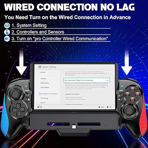 Miniatura 2 de Switch Controller Compatible for Nintendo SwitchOLED, One-Piece Joypad Controller Replacement for Nintendo Switch pro Controler,Ergonomic Design